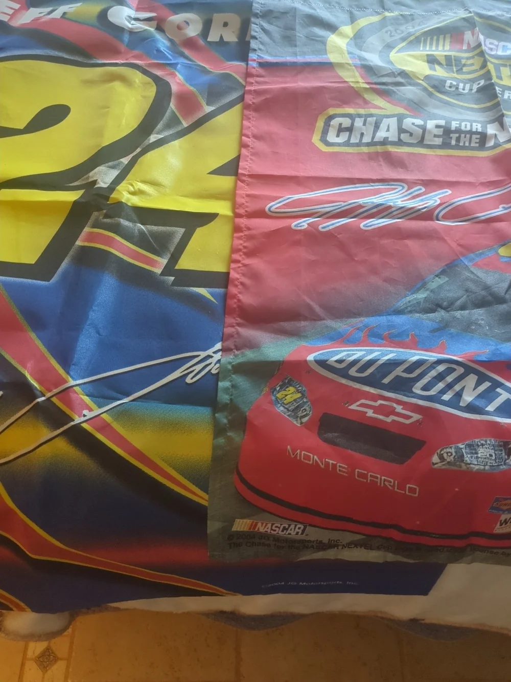 Two Jeff Gordon NASCAR Racing Flag - Multicolor 2004